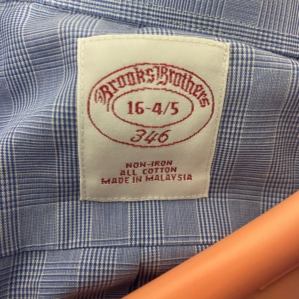 Men's Blue Dress Shirt - Picture 3 of 3